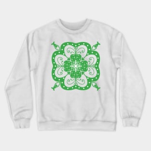 Green Clover Crewneck Sweatshirt